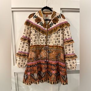 Farm Rio | Ainika Floral Ruffle Mini Dress | NWT